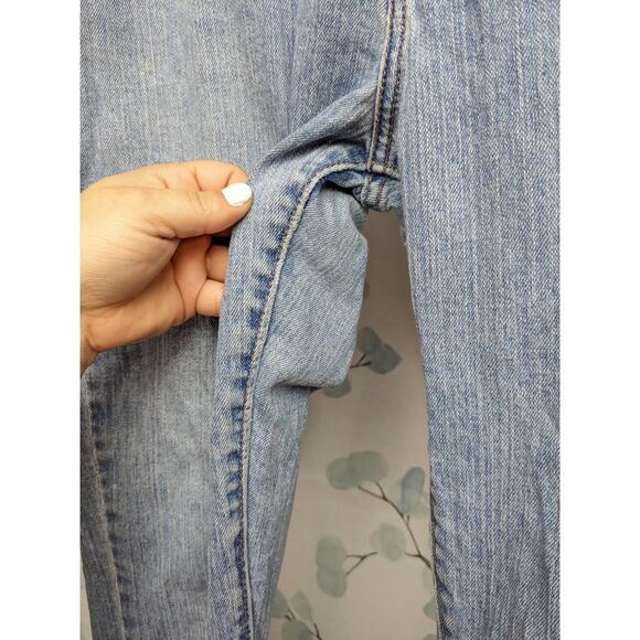 Womens LEVIS 515 Signature Stretch Mid Rise Bootcut Jeans Size 14 M Light Wash - Picture 4 of 13